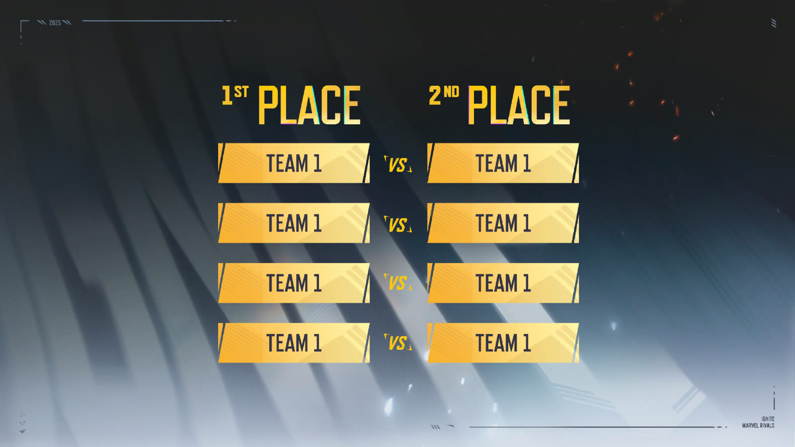 Broadcast frame, matchups