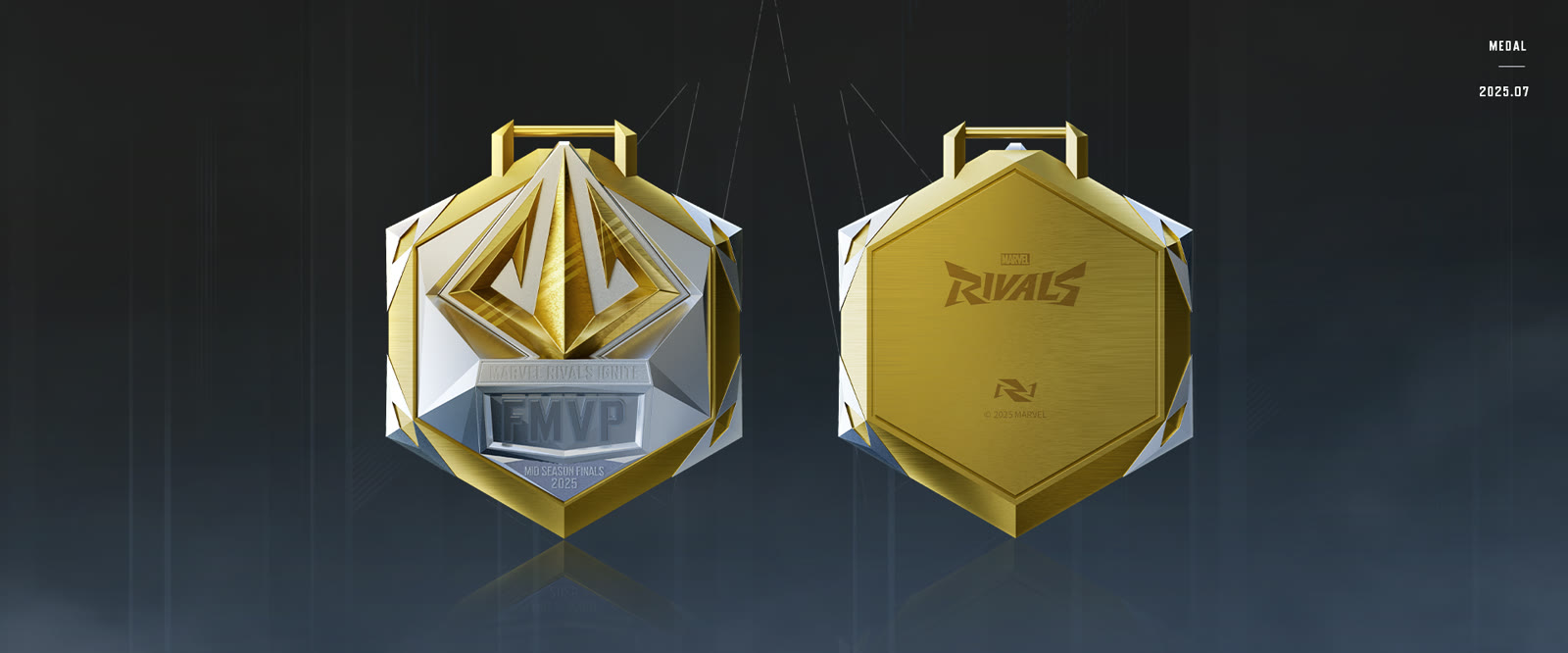 FMVP medal render, front and back