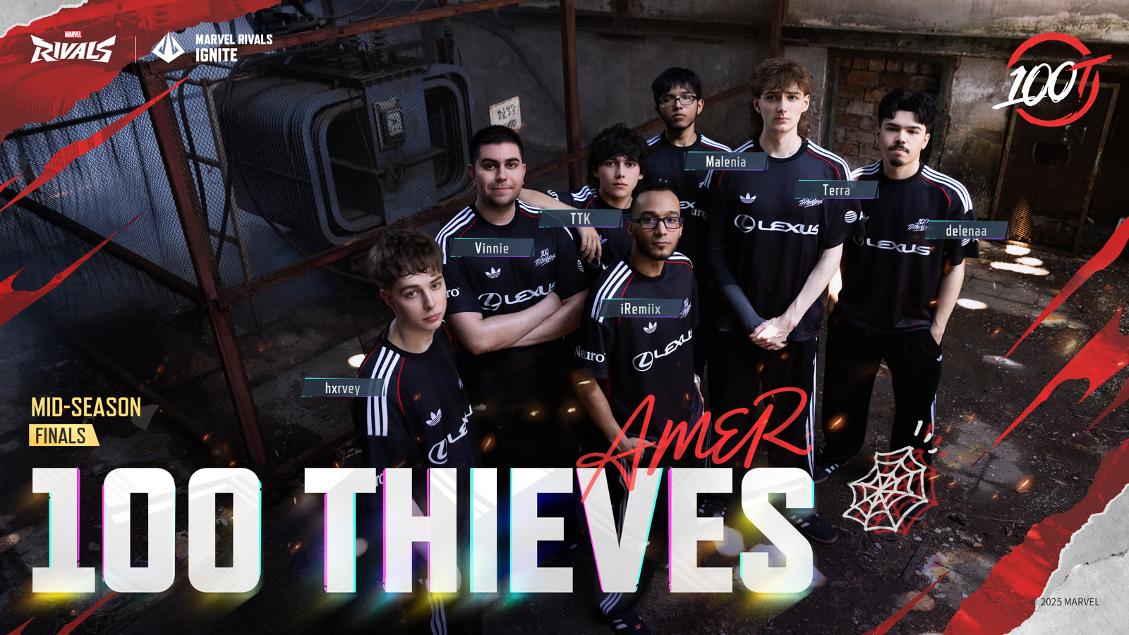 100 Thieves roster poster, AMER