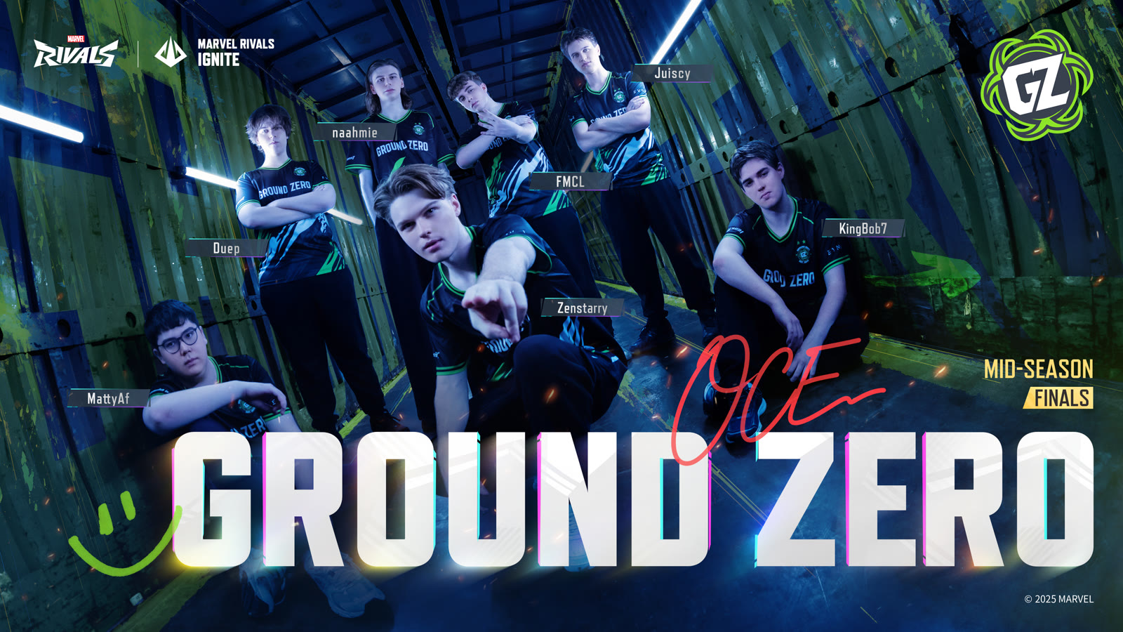 Ground Zero roster poster, OCE
