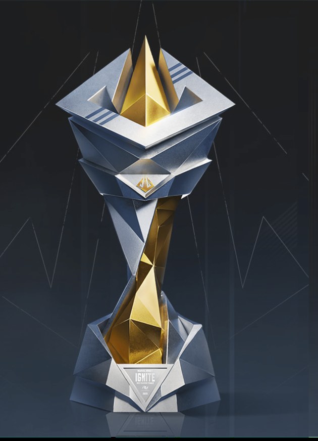 Marvel Rivals IGNITE mid-season finals trophy